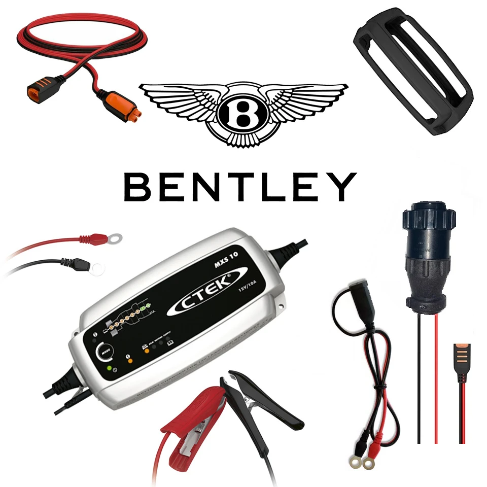 CTEK MXS 10 (NON OEM) Bentley Pack With Male 2 Pin Plug – Smarter Chargers